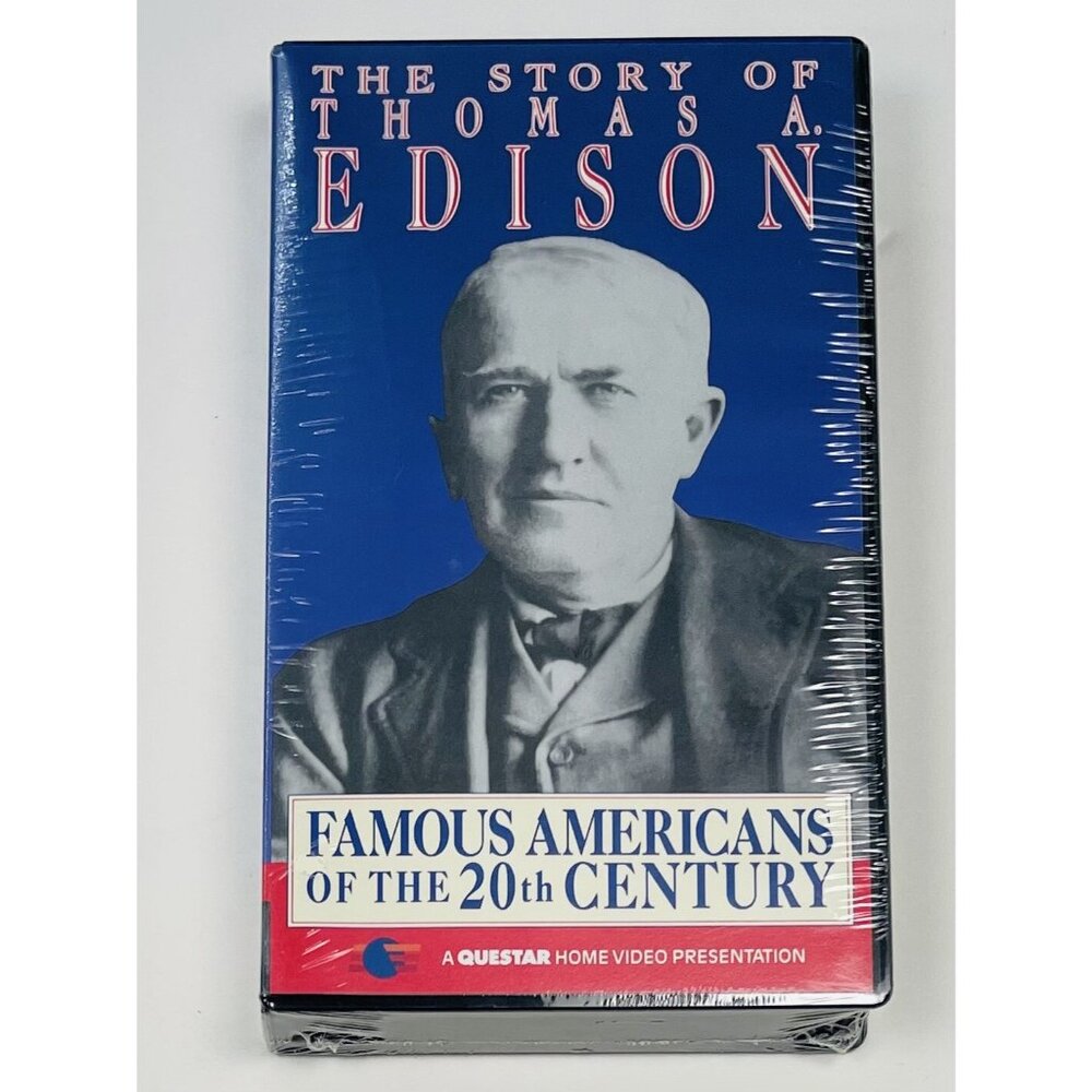Famous Americans of the 20th Century: The Story of Thomas A. Edison (VHS, 1991)